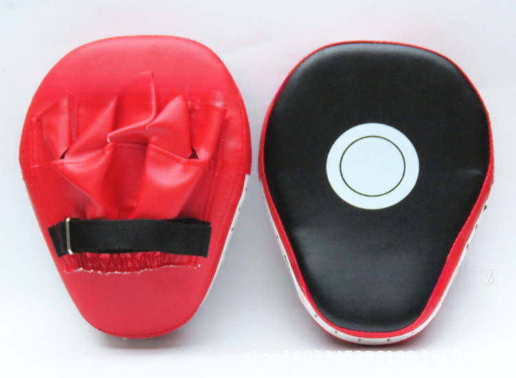 Curved Boxing Muay Thai Hand Target Sanda Training Thickened Anti Seismic Curved Shield PU Five Finger Taekwondo Foot Target_voghion.com